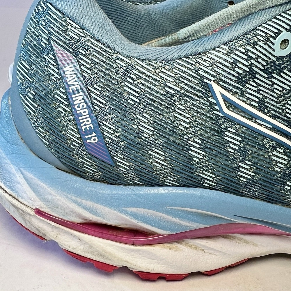Mizuno Women's Wave Inspire 19 Running‎ Shoes, Provincial Blue, Size 9 - Picture 7 of 10